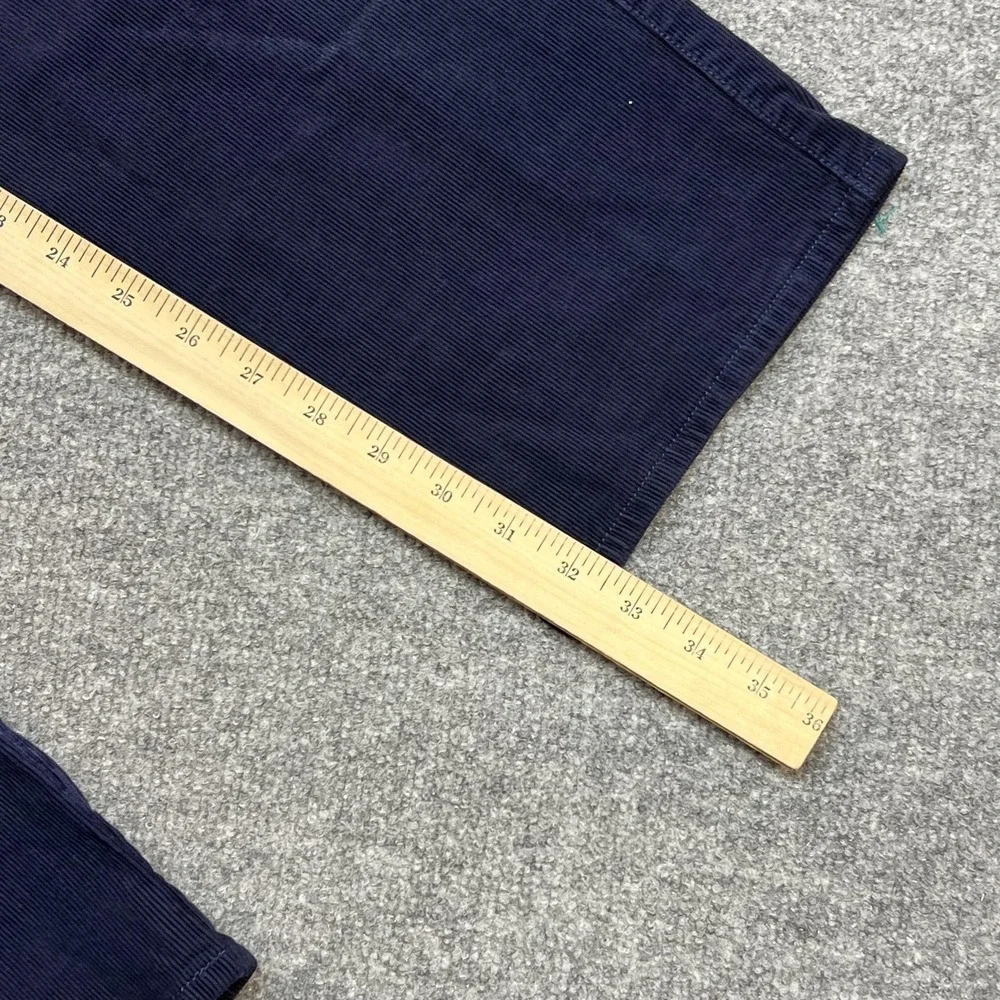 Peter Millar Pants Mens 38 Blue Corduroy Chino Regular Fit 5 Pocket Casual